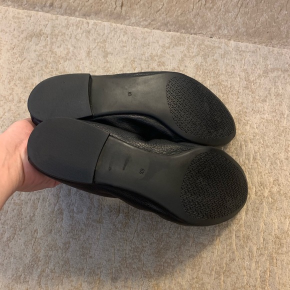 Tory Burch Allie Ballet Flats Black Leather - Picture 4 of 6